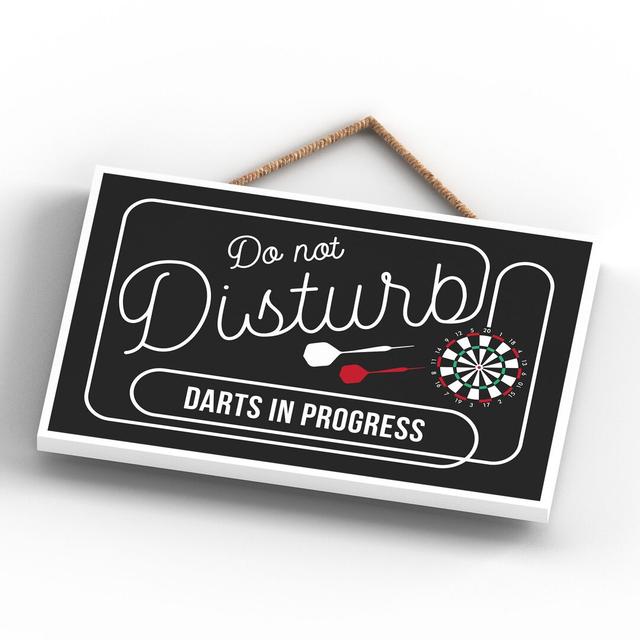 DO NOT DISTURB DARTS Happy Larry Size: 12cm H x 18.5cm W x 0.9cm D on Productcaster.