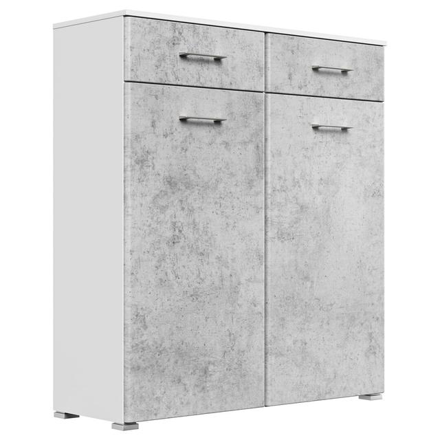 Eustacia 16 Pair Shoe Storage Cabinet 17 Stories Finish: Concrete on Productcaster.