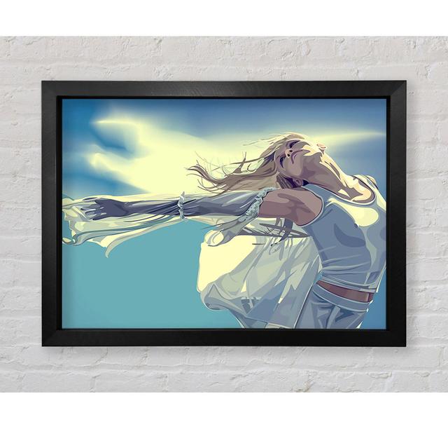 Wind Babe - Single Picture Frame Art Prints Canora Grey Size: 100cm H x 141.4cm W x 3.4cm D on Productcaster.