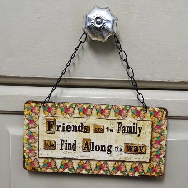 Friends Are The Family We Find Wall Décor Happy Larry on Productcaster.