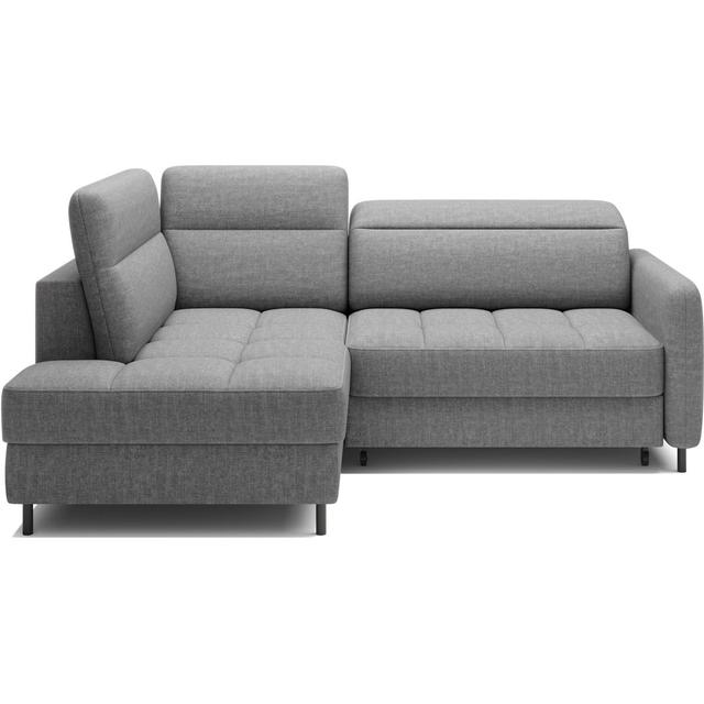 Ecksofa Barea Brayden Studio Polsterfarbe: Dunkelgrau, Ausrichtung: Links ausgerichtet on Productcaster.