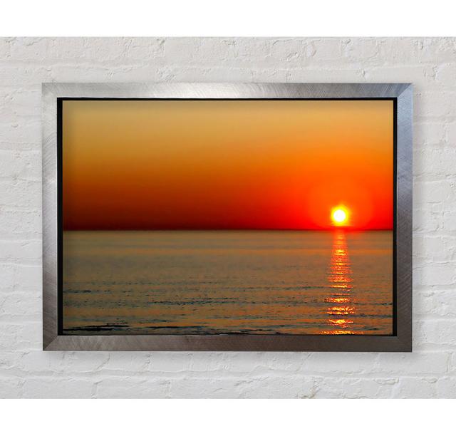 Sunset Red Blaze - Einzelner Bilderrahmen Kunstdrucke Bright Star Größe: 100 cm H x 141,4 cm B on Productcaster.