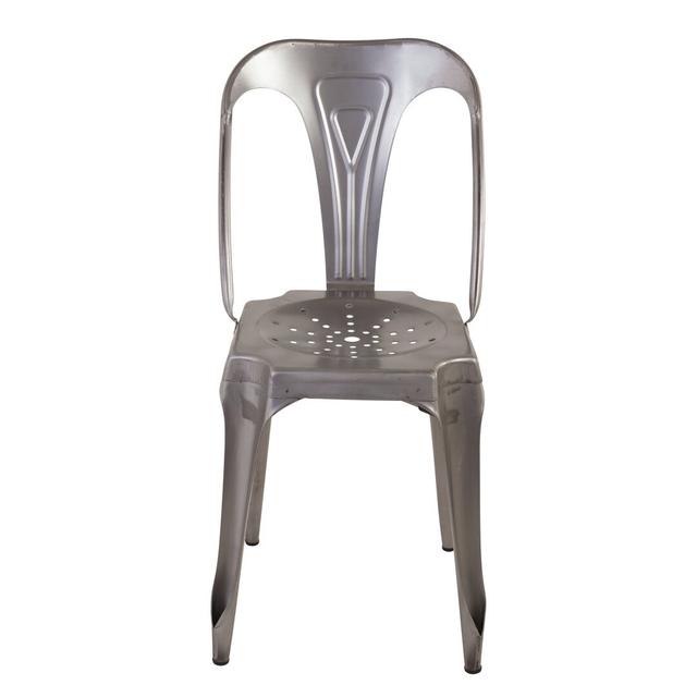 Burnett Dining Chair (Set of 4) Borough Wharf Colour: Silver on Productcaster.