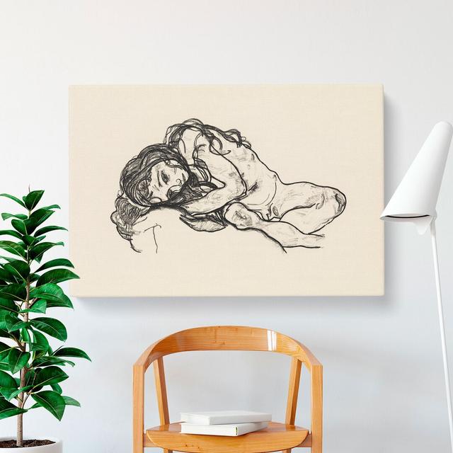 Portrait Of A Woman Vol.4 by Egon Schiele - Wrapped Canvas Print East Urban Home Size: 50cm H x 76cm W x 3cm D on Productcaster.