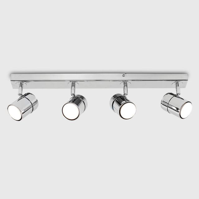 Lacey 4-Light 54cm Ceiling Spotlight Zipcode Design Bulb Colour Temperature: 3000K, Finish: Chrome on Productcaster.