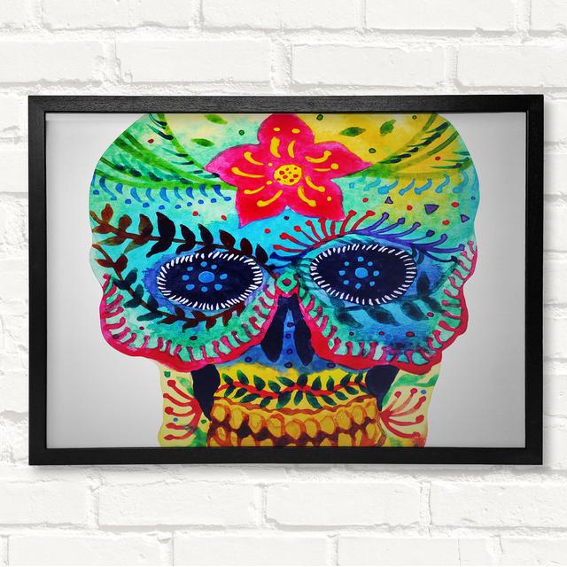 Mexican Skull 1 Framed Print Happy Larry Size: 59.7cm H x 84.1cm W on Productcaster.