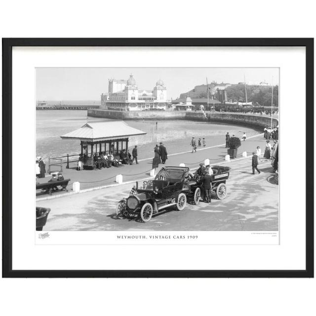 Weymouth, Vintage Cars 1909 by Francis Frith - Single Picture Frame Print The Francis Frith Collection Size: 60cm H x 80cm W x 2.3cm D on Productcaster.