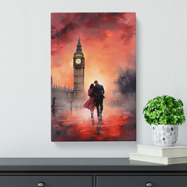 Big Ben Romanticism - No Frame Art Prints Marlow Home Co. Size: 76cm H x 50cm W x 3cm D on Productcaster.