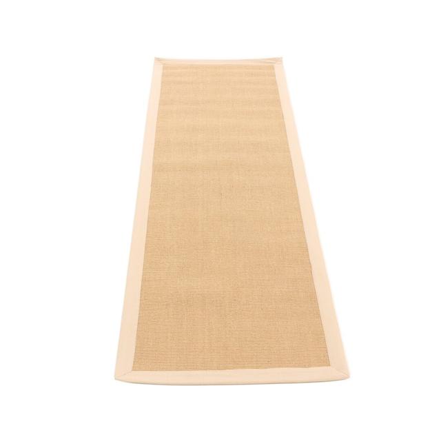 Handgefertigter Teppich aus Sisal in Grau Carpetfine Teppichmaße: Läufer 80 x 400cm on Productcaster.