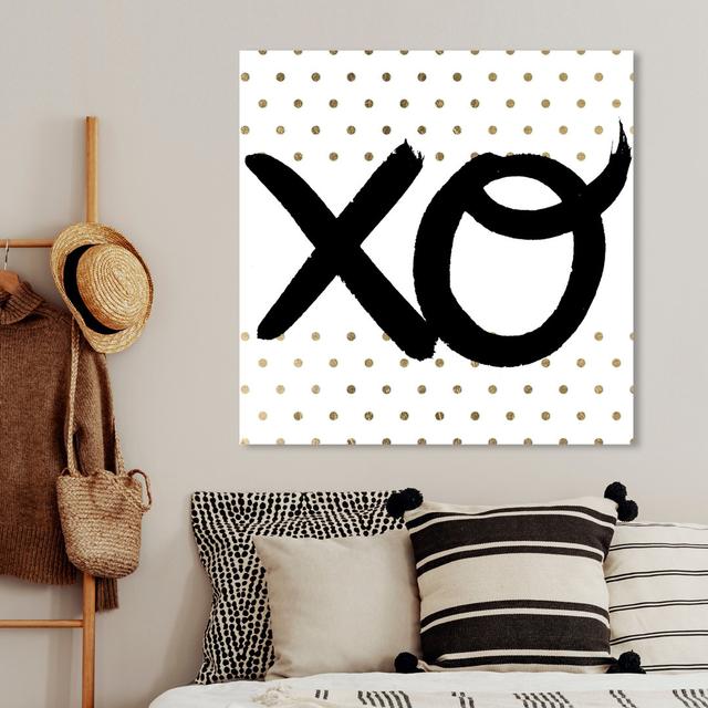 'Xo' Graphic Art on Wrapped Canvas East Urban Home Size: 76.2 cm H x 76.2 cm W x 3.8 cm D on Productcaster.