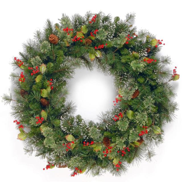 Wintry Pine 30" Wreath with Cones & Berries The Seasonal Aisle on Productcaster.