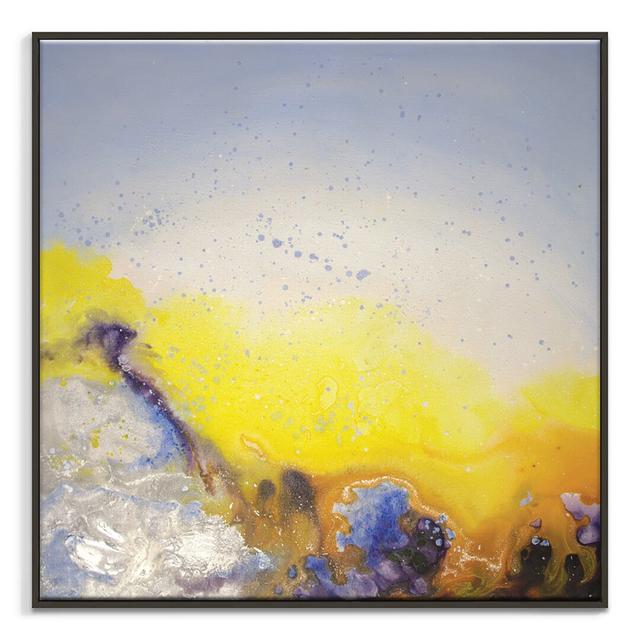 Spring Rain' Painting on Canvas East Urban Home Format: Black Floater Frame, Size: 41cm H x 41cm W on Productcaster.