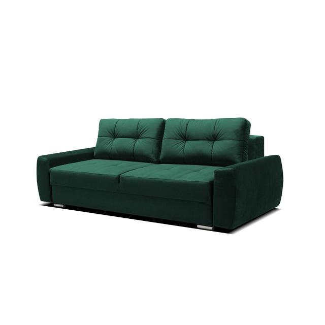 Linda 3 Seater Fold Out Sofa Bed EUFurniFuture Upholstery Colour: Bottle Green on Productcaster.