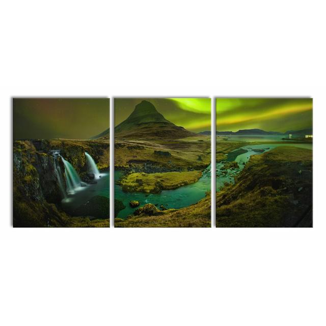 'Giant Tree in the Jungle' 3 Piece Kirkjufell Waterfall Photographic Print on Canvas East Urban Home Size: 80cm H x 180cm W on Productcaster.