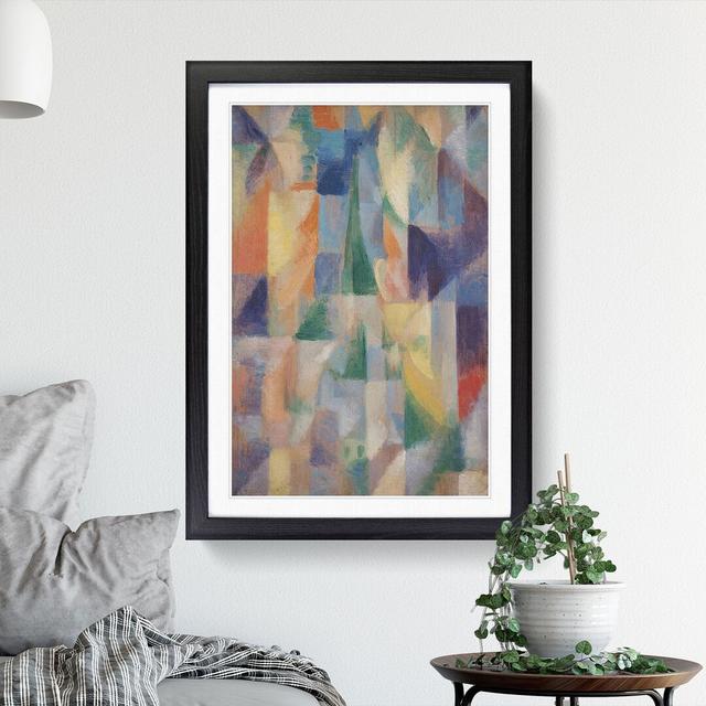 Window on the City by Robert Delaunay - Picture Frame Painting East Urban Home Frame Option: Black Framed, Size: 48cm H x 36cm W x 2cm D on Productcaster.