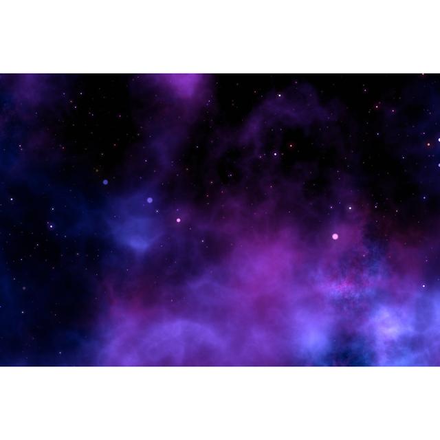 Space With Stars by Dem10 - No Frame Print on Canvas 17 Stories Size: 51cm H x 76cm W on Productcaster.