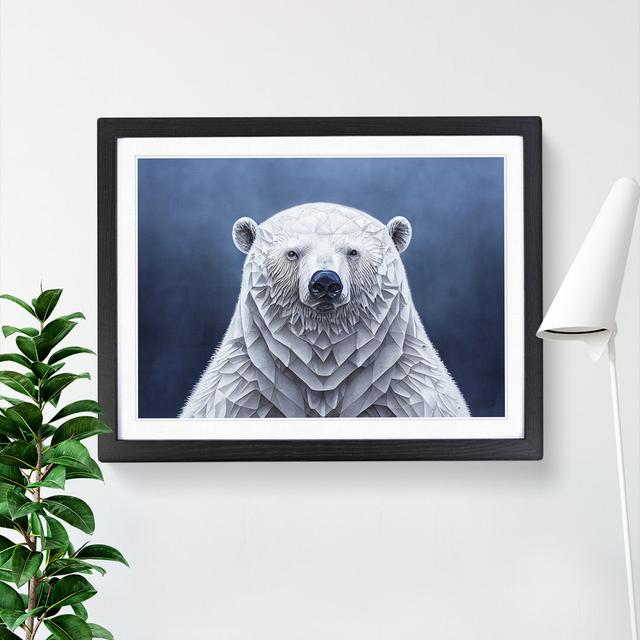 Flourishing Polar Bear - Single Picture Frame Print 17 Stories Size: 34cm H x 46cm W x 2cm D, Frame Colour: Black on Productcaster.