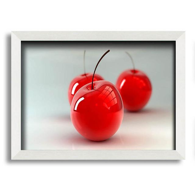 Glass Cherries - Single Picture Frame Art Prints Latitude Run Size: 21cm H x 29.7cm W on Productcaster.