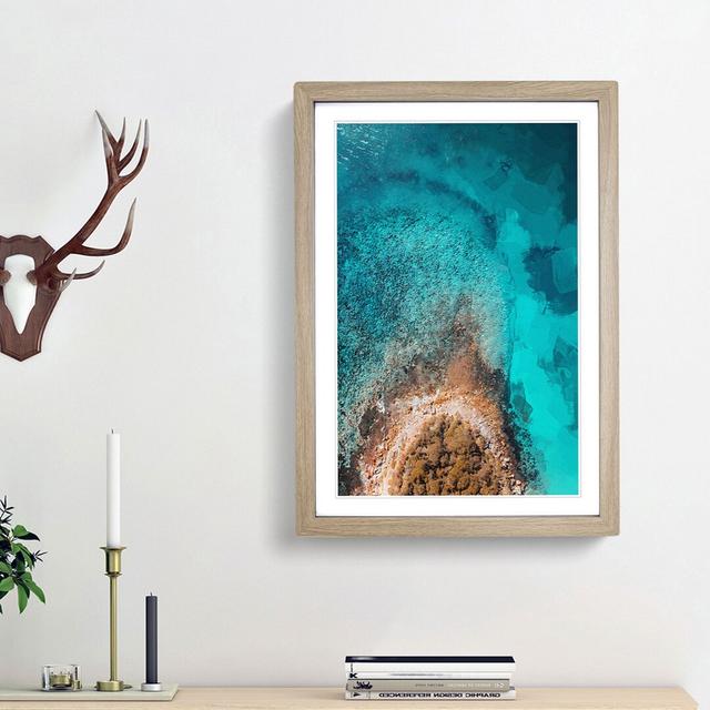 Edge of the Ocean - Picture Frame Graphic Art Print East Urban Home Frame Option: Oak Framed, Size: 48cm H x 36cm W x 2cm D on Productcaster.