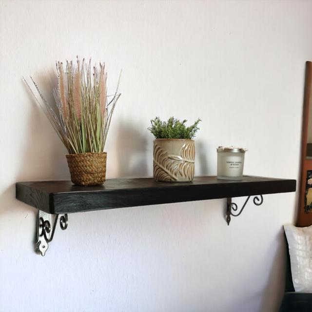 Yvonne Bracket Shelf Marlow Home Co. Size: 18.5cm H x 140cm W x 22.5cm D on Productcaster.