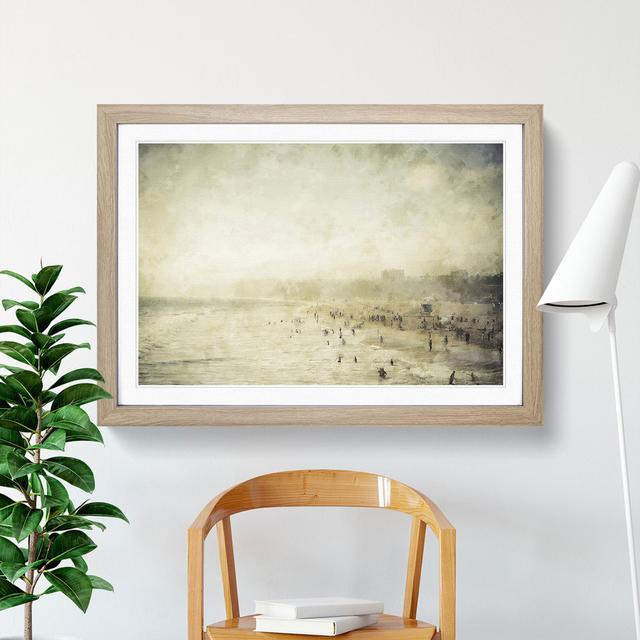 Santa Monica Beach Vol.2 - Picture Frame Graphic Art East Urban Home Size: 48cm H x 65cm W x 2cm D, Frame Option: Oak Framed on Productcaster.