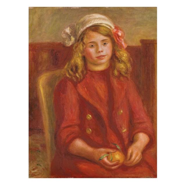 Child with an Orange by Pierre-Auguste Renoir - Wrapped Canvas Graphic Art Print East Urban Home Size: 100cm H x 75cm W x 2cm D on Productcaster.