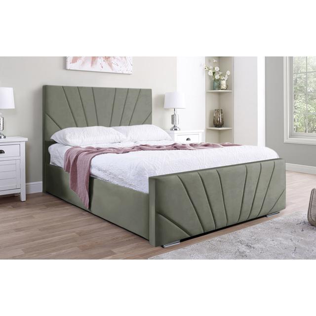 Hoylake Upholstered Bed Fairmont Park Colour: Grey, Size: Double (4'6) on Productcaster.