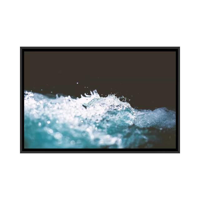 Water XII by Caleb Troy - Graphic Art Print on Canvas Latitude Run Size: 66.04cm H x 101.6cm W x 3.81cm D, Format: Black Framed on Productcaster.