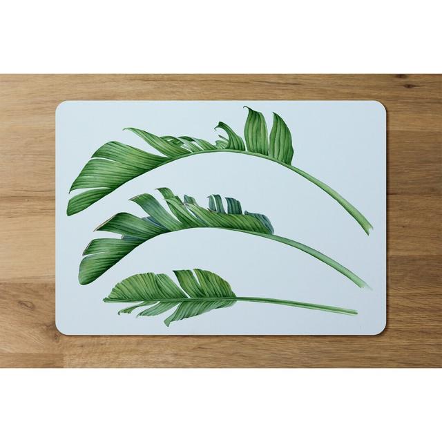 Crafton Triple Botanical Cork Placemat (Set of 4) Bay Isle Home on Productcaster.