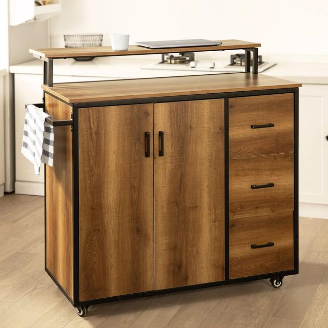 113cm Iron Kitchen Island Alpen Home on Productcaster.