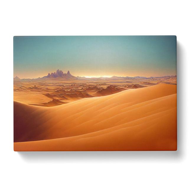 The Gorgeous Desert - Wrapped Canvas Graphic Art Natur Pur Size: 35cm H x 50cm W x 3cm D on Productcaster.