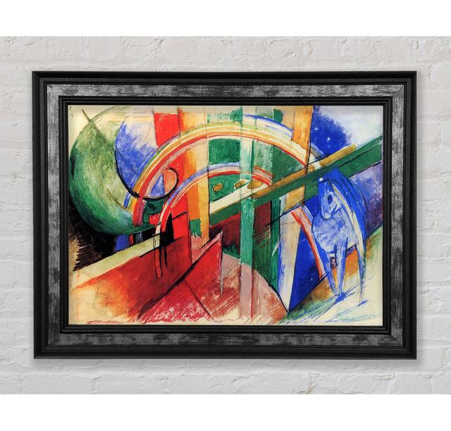 Franz Marc Blue Horse With Rainbow - Print Bright Star Size: 21cm H x 42cm W x 8cm D on Productcaster.