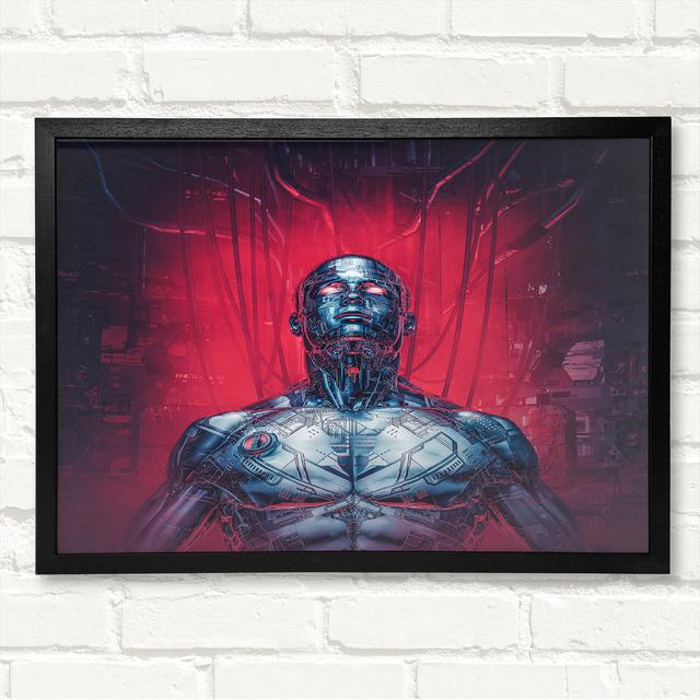 Cyborg Recharge - Closed Corner Frame Art Prints on Wood Latitude Run Size: 21cm H x 29.7cm W on Productcaster.