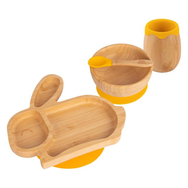 4 Piece Dinnerware Set (Set of 4) Tiny Dining Colour: Yellow on Productcaster.