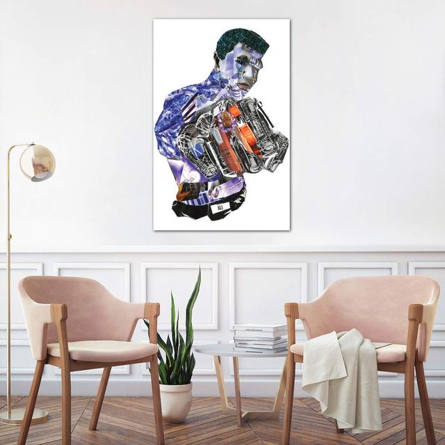 'Ali' Graphic Art Print on Wrapped Canvas Brayden Studio Size: 101.6cm H x 66.04cm W x 1.91cm D on Productcaster.