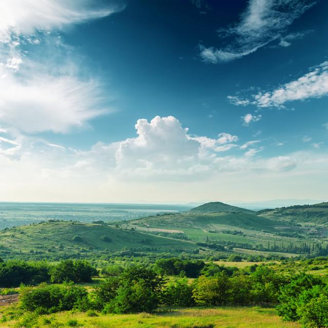 Beautiful Green Mountain Landscape In Carpathians by Mycola - Wrapped Canvas Print Union Rustic Size: 30cm H x 46cm W x 3.8cm D on Productcaster.