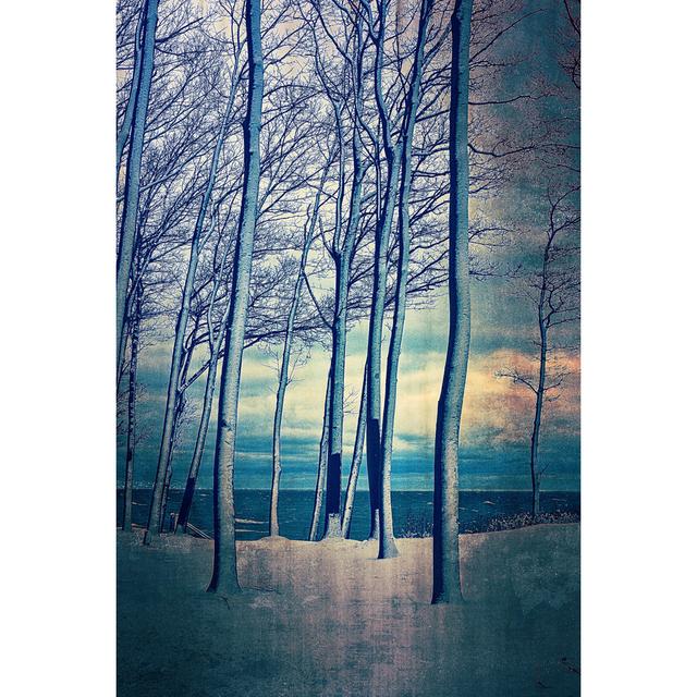 Winter At Lake Michigan by Michelle Calkins - Wrapped Canvas Print Marlow Home Co. Size: 30cm H x 20cm W on Productcaster.