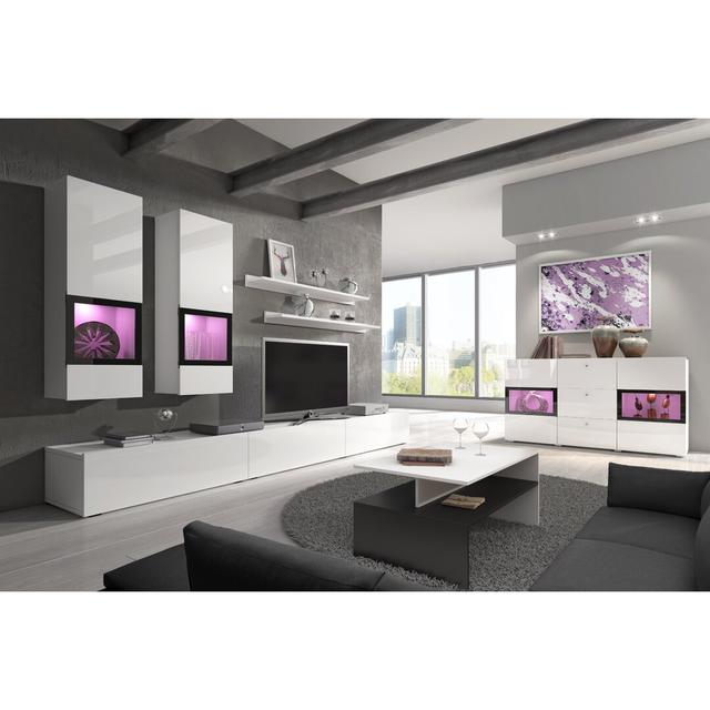 Carlotta Entertainment Unit for TVs up to 78" Metro Lane Colour: White Gloss on Productcaster.