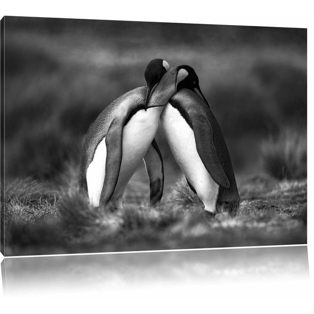 Leinwandbild „Umarmende Pinguine in der Antarktis“, Fotodruck East Urban Home Größe: 40 cm H x 60 cm B on Productcaster.