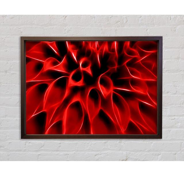 Fire Petals - Single Picture Frame Art Prints on Canvas Bright Star Size: 59.7cm H x 84.1cm W x 3.3cm D on Productcaster.