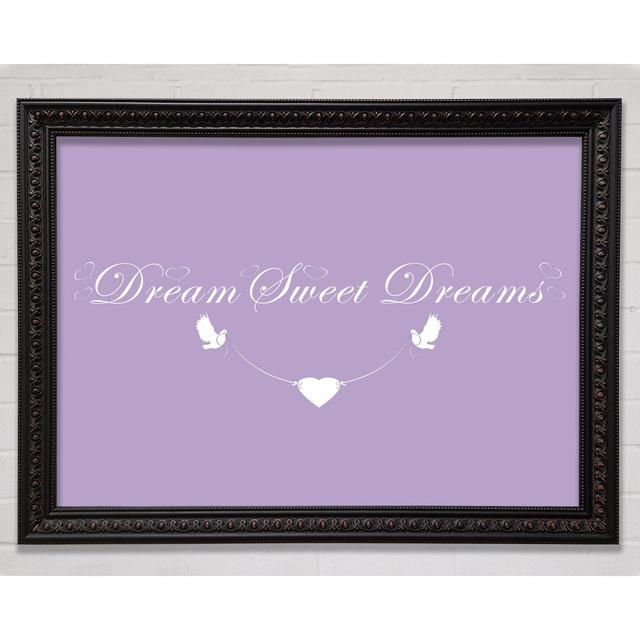 Dream Sweet Dreams Happy Larry Colour: Lilac, Size: 84.1cm H x 118.9cm W on Productcaster.