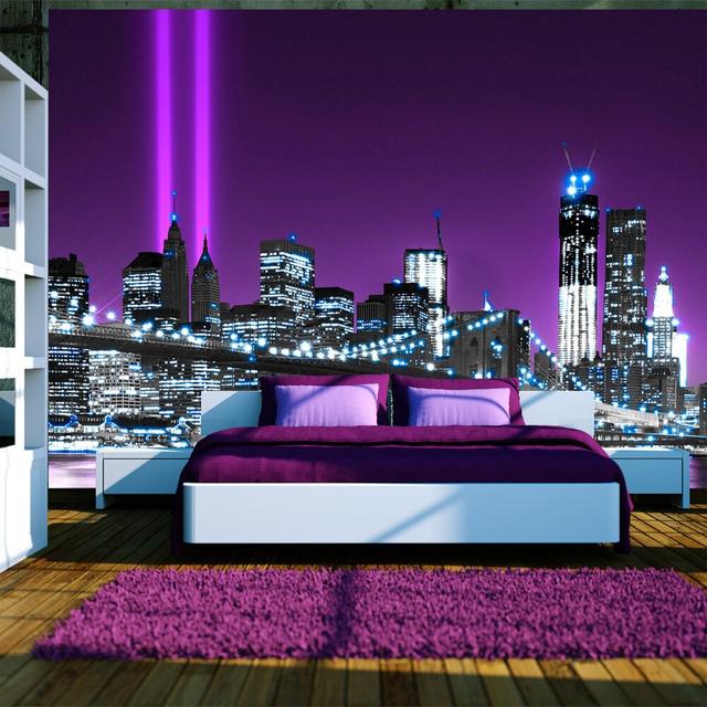 Shining Manhattan 2.45m x 350cm Wallpaper East Urban Home on Productcaster.