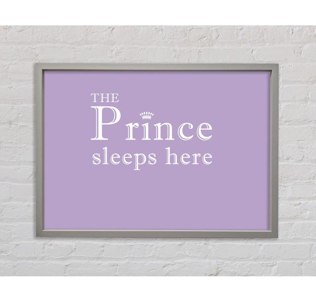 The Prince Sleeps Here Lilac - Print Bright Star Size: 84.1cm H x 118.9cm W x 3.3cm D on Productcaster.