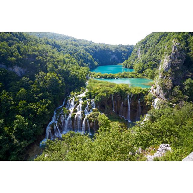 Plitvice Lakes by Micheyk - Wrapped Canvas Print Union Rustic Size: 30cm H x 46cm W x 3.8cm D on Productcaster.