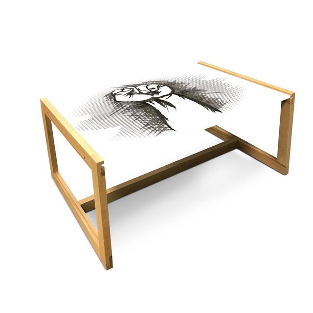 Couchtisch Jabus East Urban Home Größe: 40 cm H x 91 cm B x 62 cm T on Productcaster.