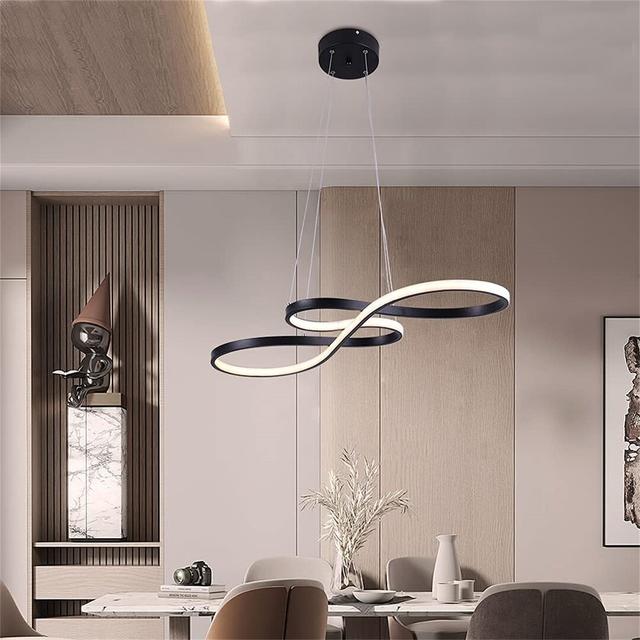 Adwoa 1-Light Kitchen Island LED Chandelier Metro Lane Base Finish: Black on Productcaster.