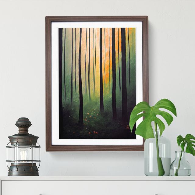 Deep Forest - Single Picture Frame Print Alpen Home Frame Colour: Walnut, Size: 34cm H x 25cm W x 2cm D on Productcaster.