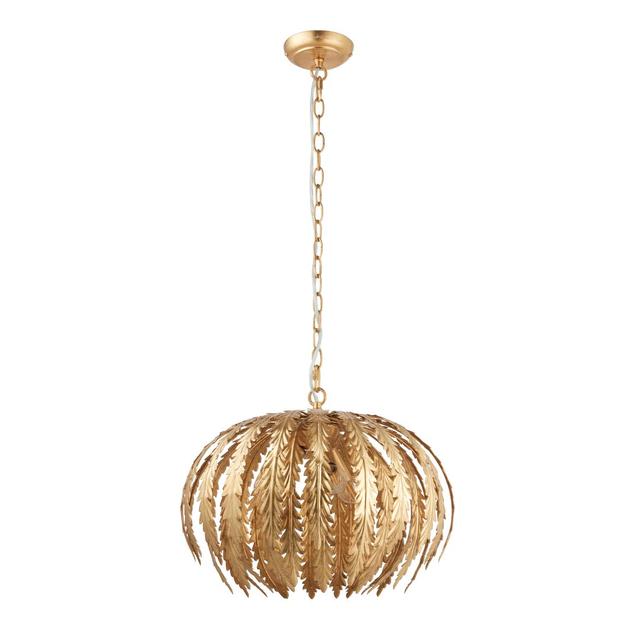 Jalynn 3 - Light Novelty Globe Pendant Etta Avenue Finish: Gold on Productcaster.