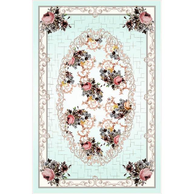 Richelle Flatweave Blue/Green/Pink Rug Fleur De Lis Living Rug Size: Rectangle 180 x 280cm on Productcaster.