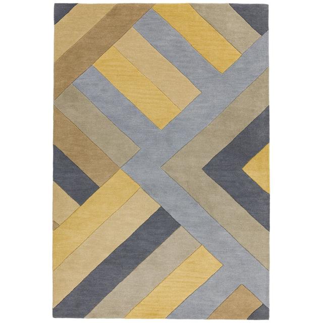 Simeon Abstract Hand Tufted Area Rug Hykkon Rug Size: Rectangle 120 x 170cm on Productcaster.